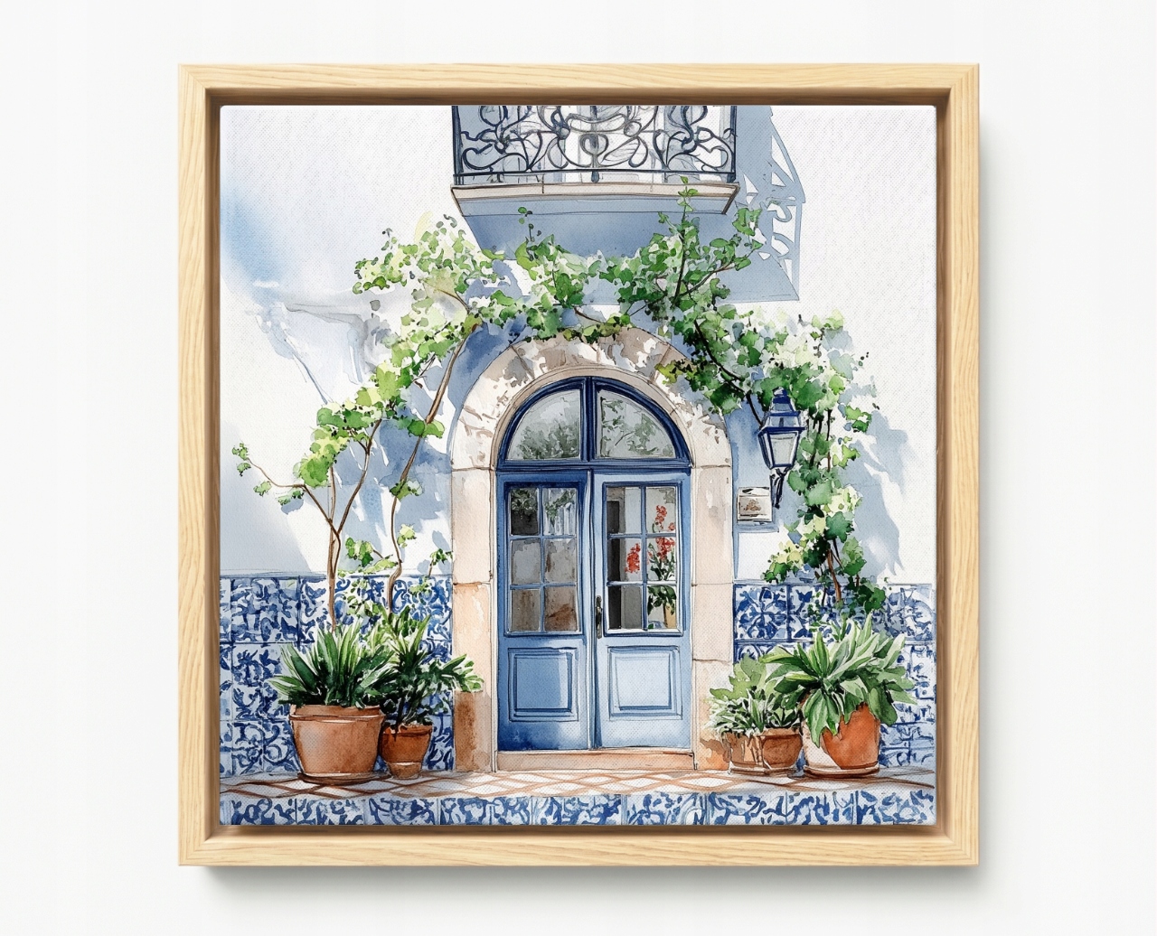 Obraz Rám American Box Architektura Dveře Azulejos Keramika 80x80