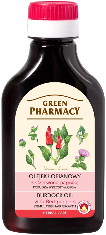 

Green Pharmacy, Olejek łopianowy z czerwoną papryk