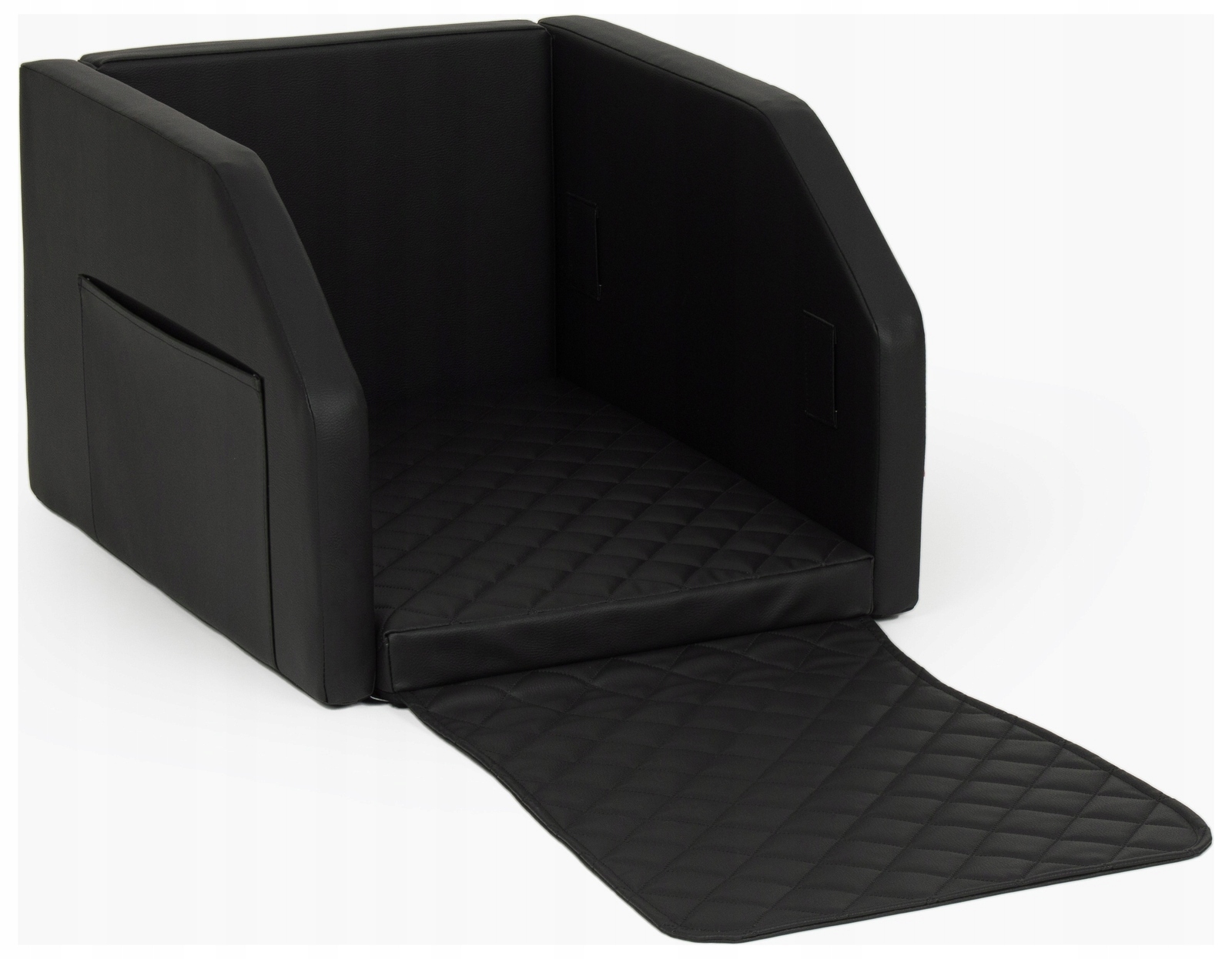 Pelíšek na zadní sedadlo 55x70 Skládací Přepravka Černý