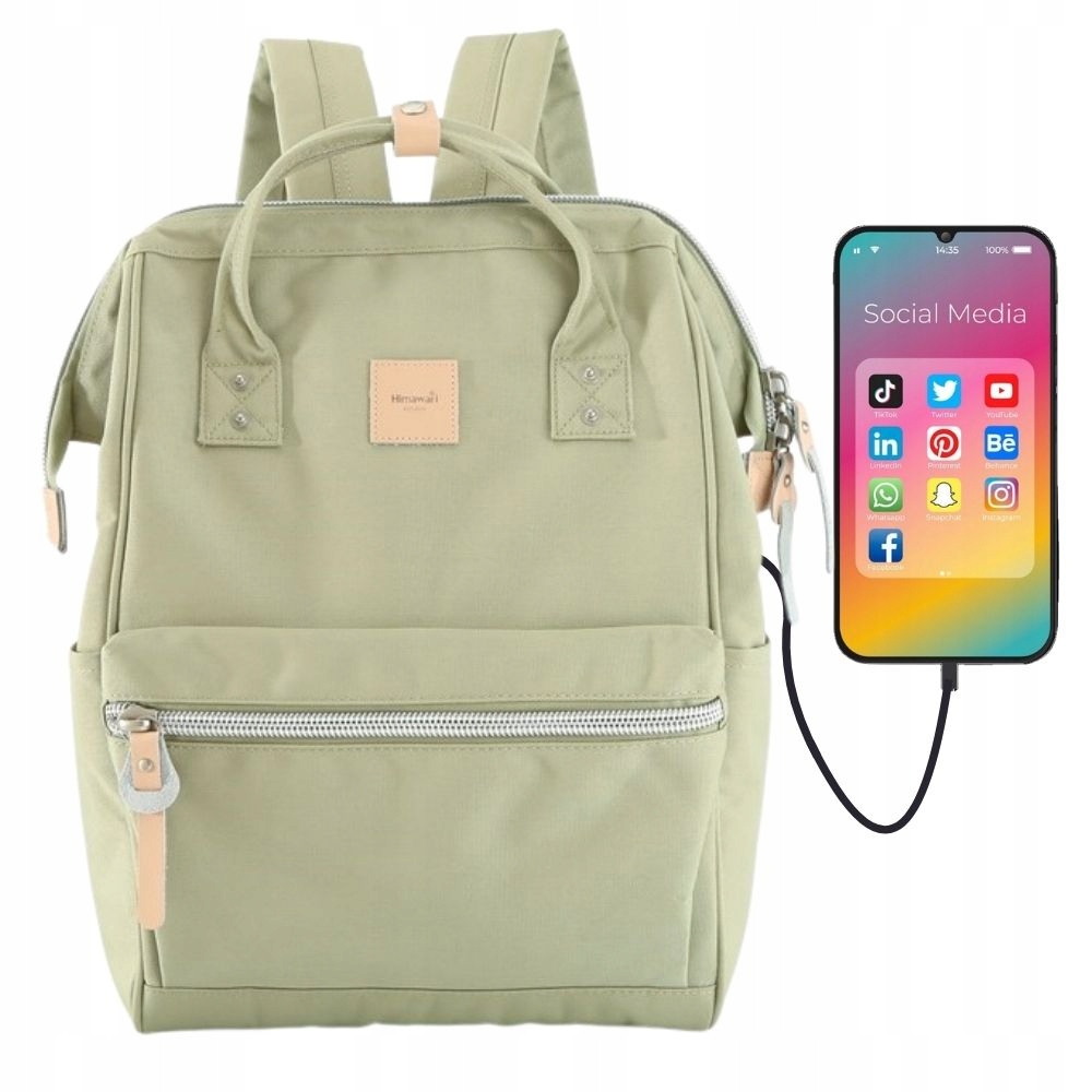 Batoh Himawari dámský městský taška na notebook, multifunkční, s Usb portem