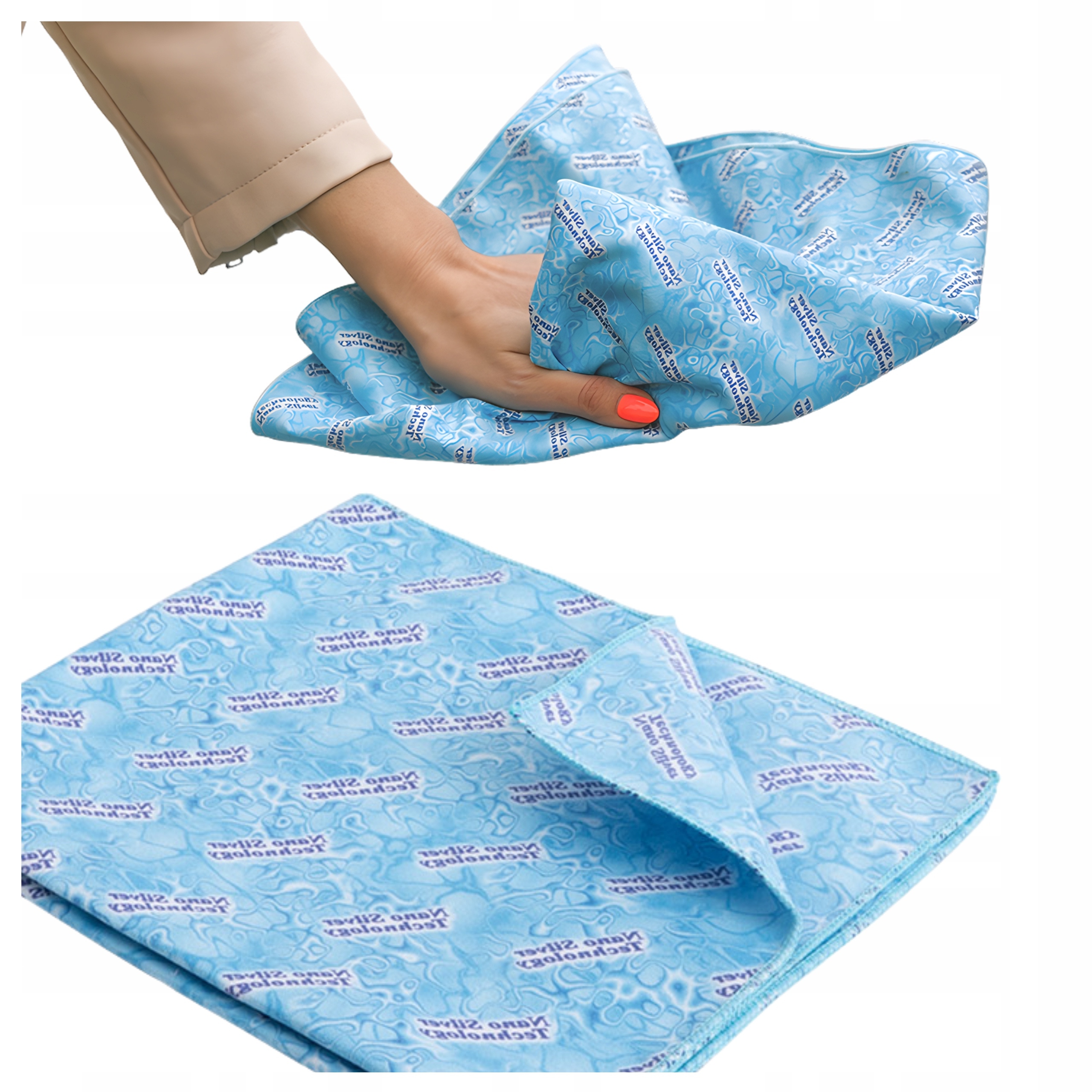 Raypath Utěrka na mytí okenních skel L 38x41 cm Sunbeam Mořská modrá