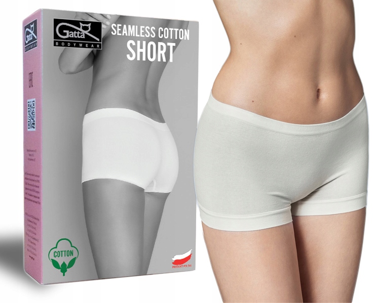 

Gatta Short majtki bezszwowe, bawełna light nude M