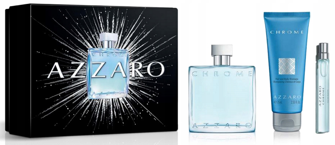 Azzaro Chrome Zestaw Upominkowy 3 Elementowy