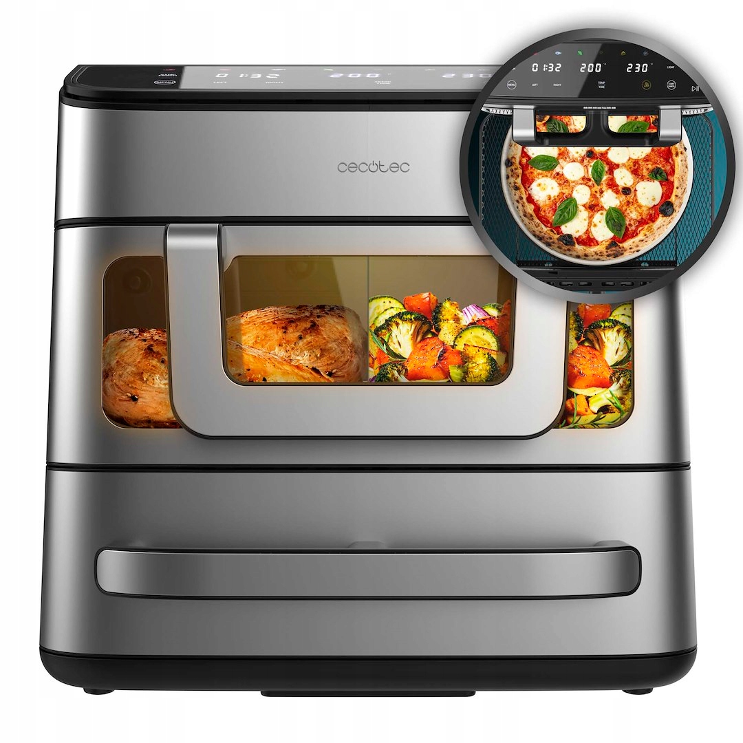 Teplovzdušná fritéza Cecotec Cecofry FoodCourt 18000 4Pizza Air Fryer