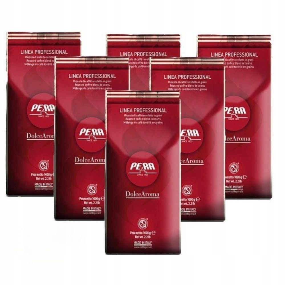 Levně Káva zrnková Pera Dolce Aroma 100% Italská káva zrnková sada 6 kg