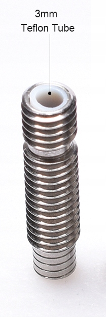 

Rurka głowicy E3D, M6xM6x26mm. teflon, 3mm