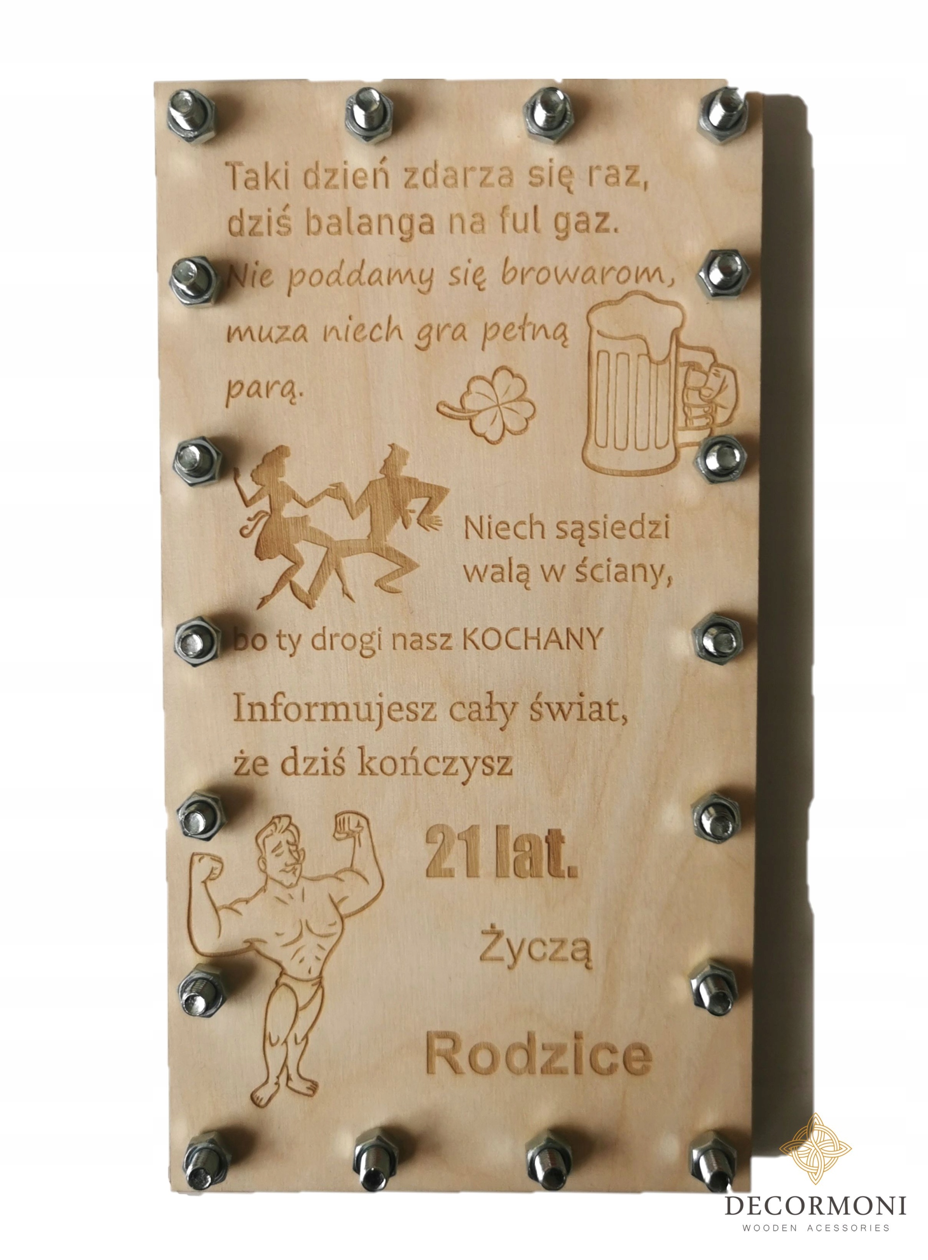 

Śmieszna kartka urodzinowa na śruby 25 30 40 50