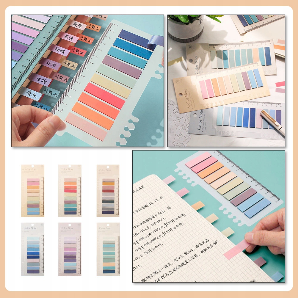 ZAKŁADKI SAMOPRZYLEPNE ZNACZNIKI DO DOMU WIELOFUNKCYJNE ZAKŁADKI DO KSIĄŻEK Stan opakowania oryginalne