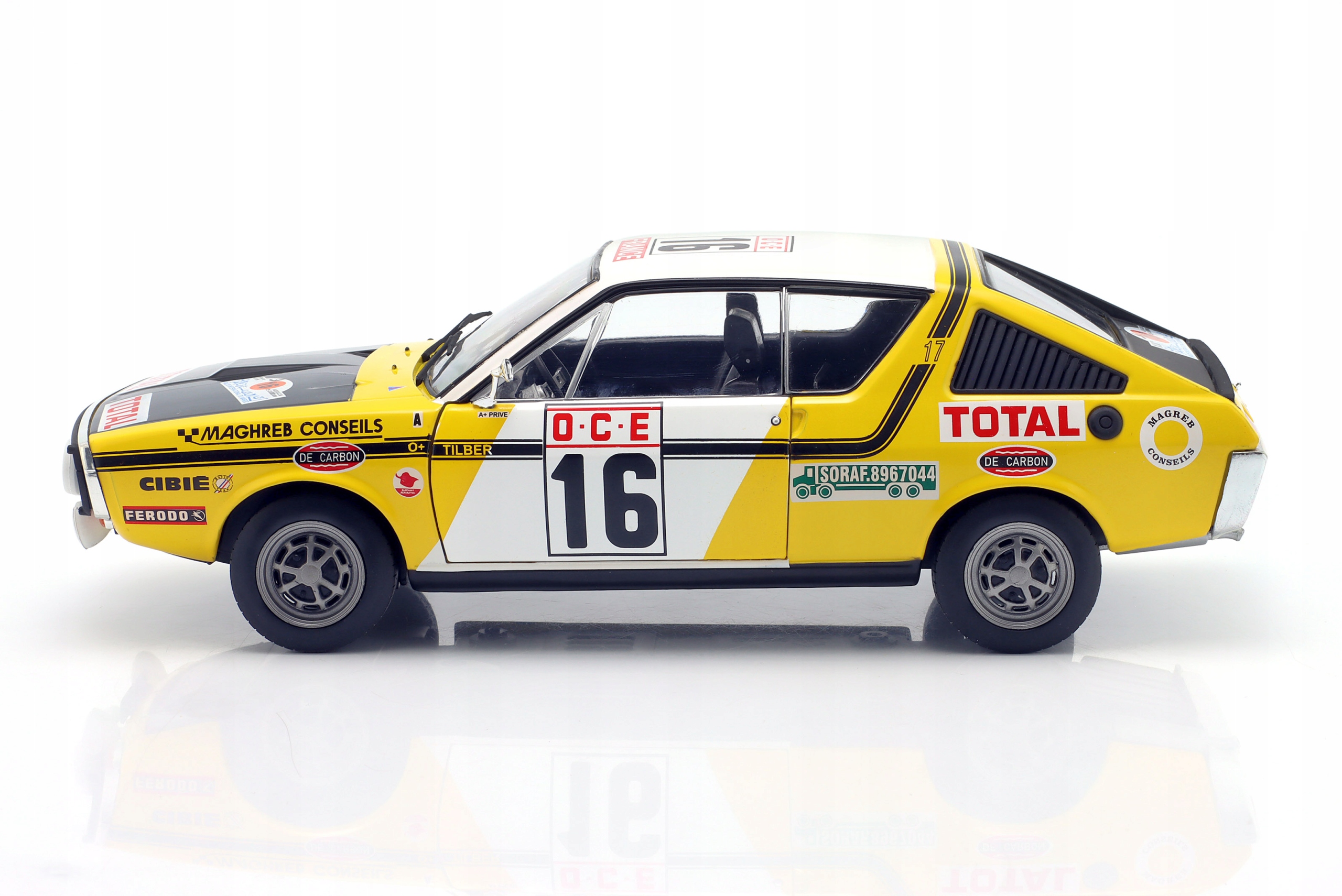 SOLIDO RENAULT 17 GORDINI #16 Prive 6th Rallye Morocco 1976 1:18 s1803709 Skala skale do 1:18