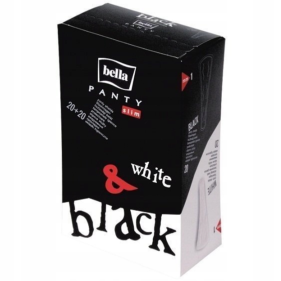 

Wkładki Bella Panty Slim Black and White 40 szt.