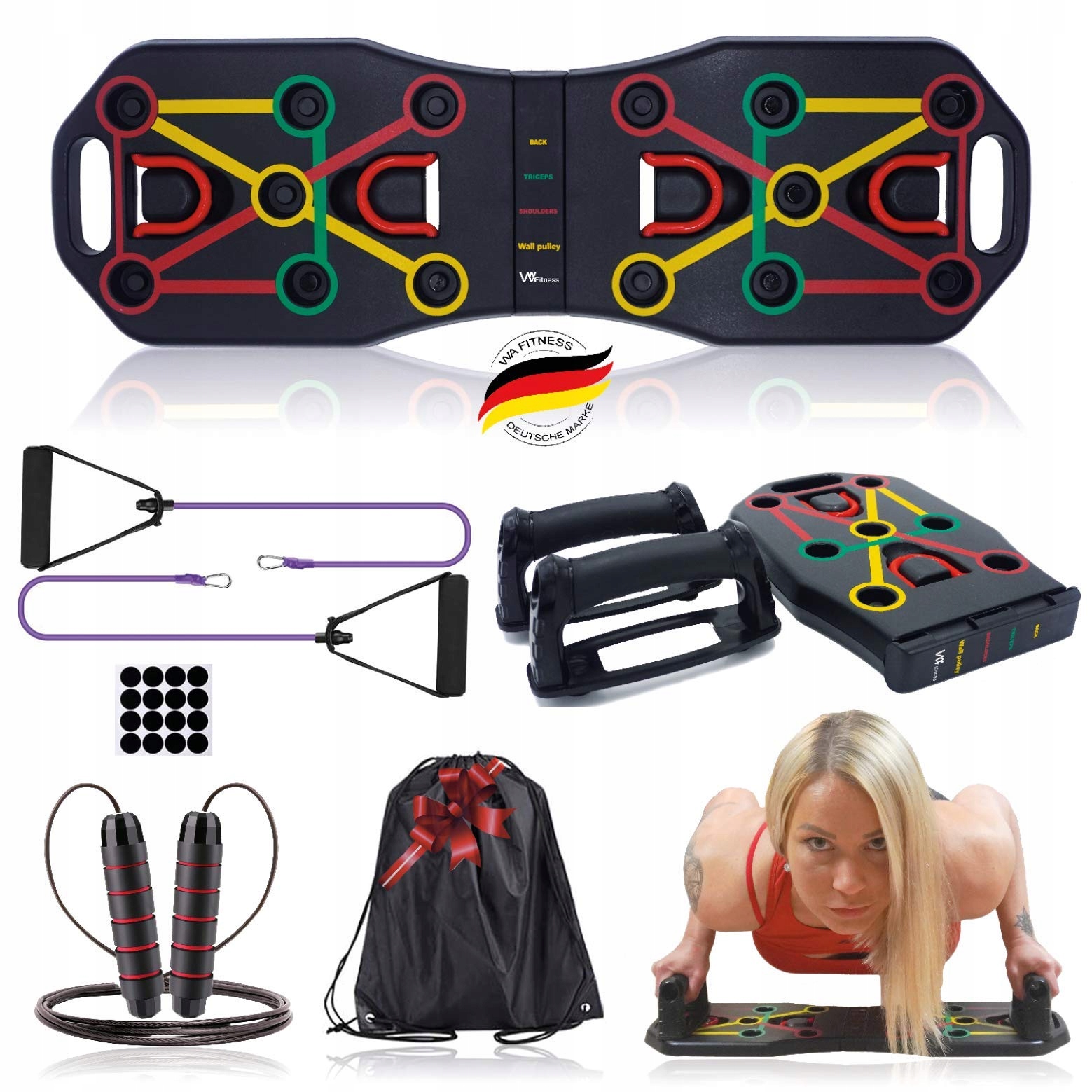 

Push Up Board, Wielofunkcyjna Płyta Budowanie Mięś