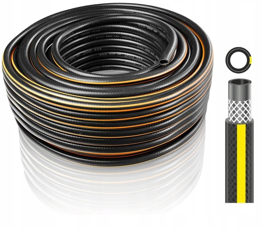 Zahradní Hadice 3/4 50 m Vyztužená Pro Vodu Lux Zavlažování