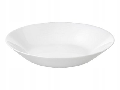 

Talerz głęboki Ikea Oftast biały 20 cm szkło hart.