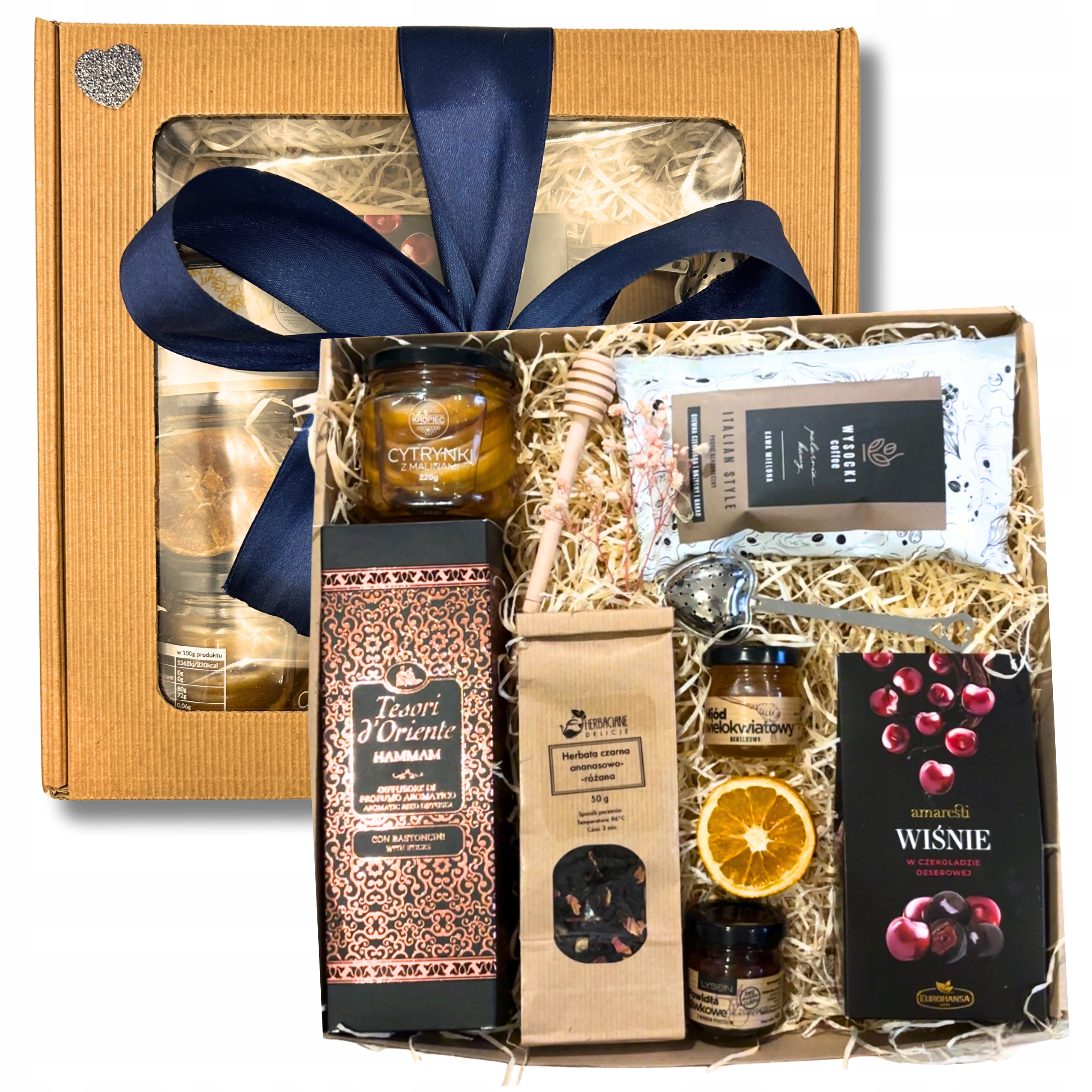 Levně Dárková Sada Prémiový Čaj Med Višně Vařič Dárek Box