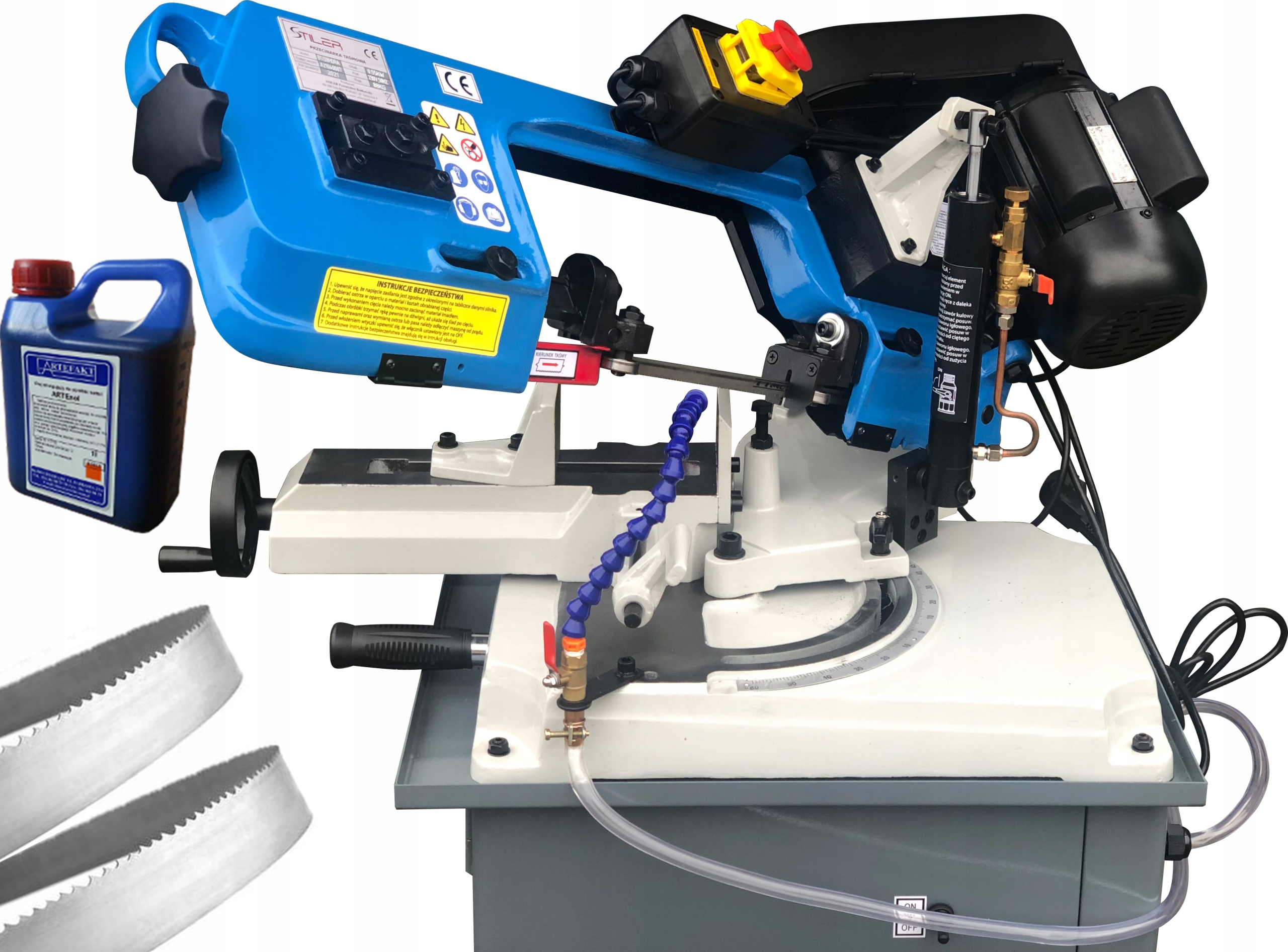 PIŁA TAŚMOWA DO METALU PRZECINARKA STILER 128HDRA 230V 150 MM 2 TAŚMY HIT