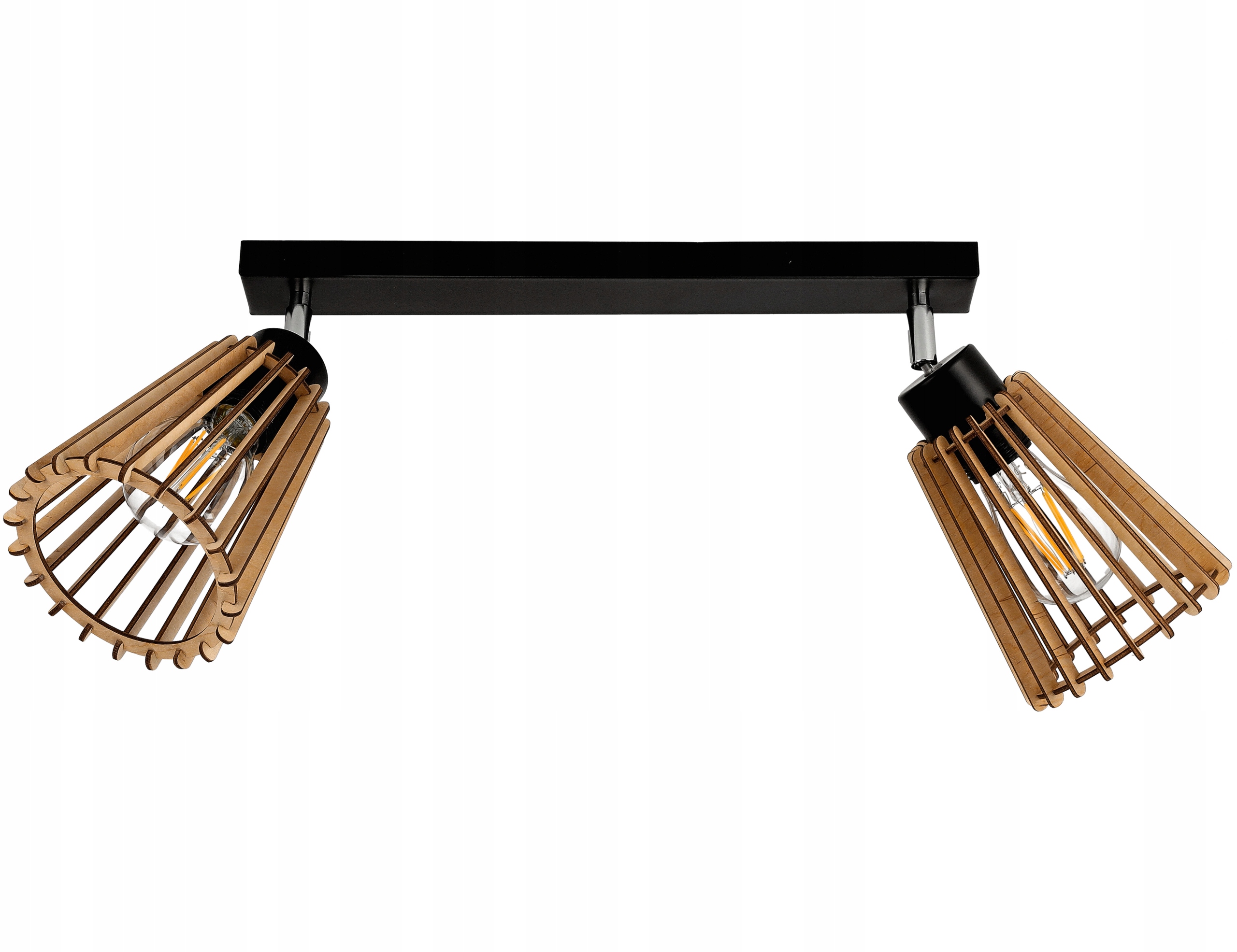 

Lampa plafon żyrandol ruchomy sufit 2 Drewno eko