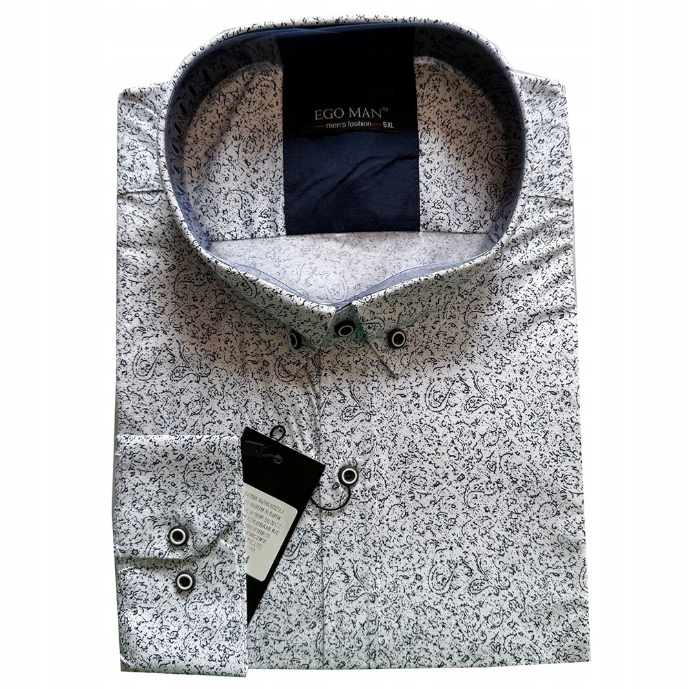 Ego Man košile pánská EKB-314 nadměrná velikost 3XL bílá