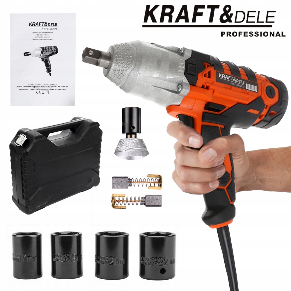 Rázový Uťahovák Úderový Elektrický Kľúč 2200 W 1/2 720 Nm Kufor