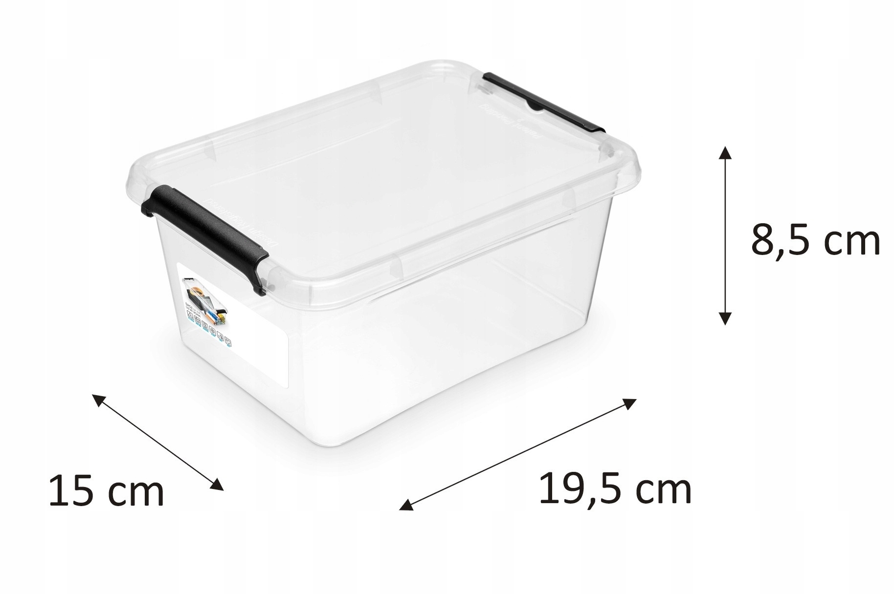 PUDEŁKO POJEMNIK PLASTIKOWY Z POKRYWĄ ORPLAST Simple 1,6 l