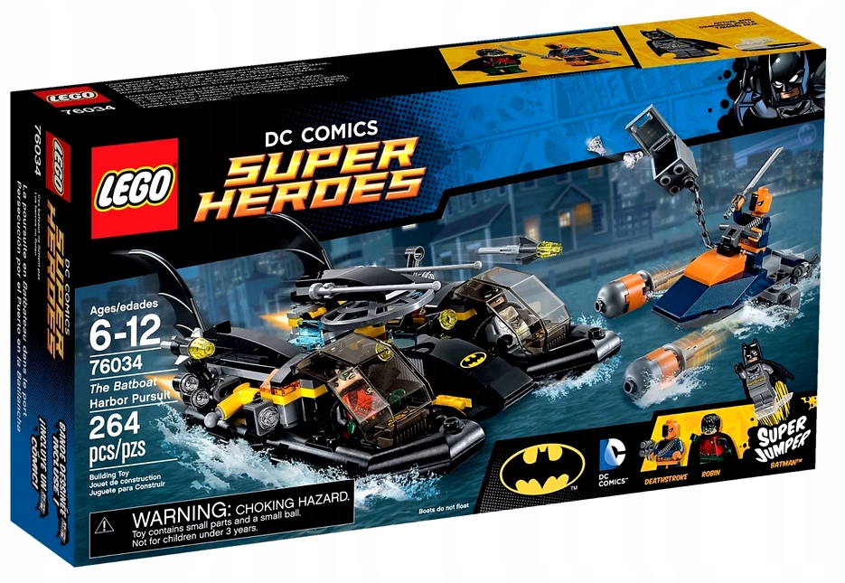 Lego 76034 DC Heroes Pronásledování v zátoce Batmana Stavebnice Marvel Nové
