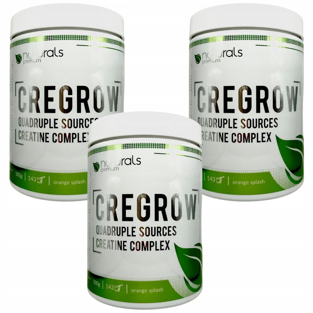 Naturals Premium Cregrow 500g kreatin monohydrát jablečnanu ester hcl stak