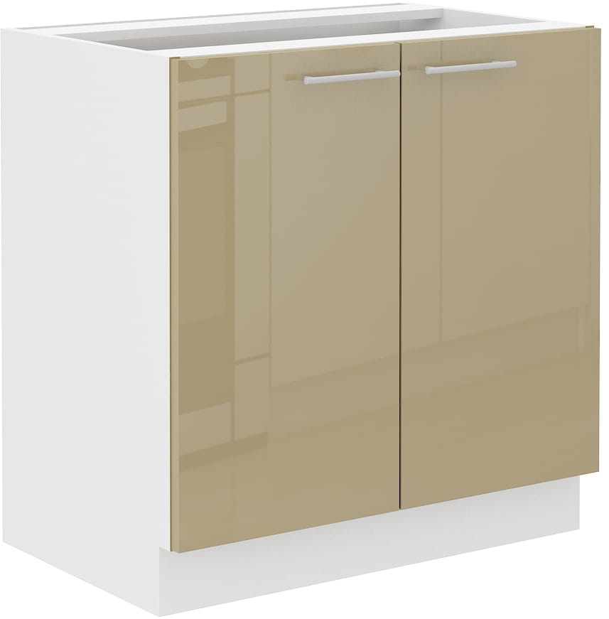 Spodní Skříňka Lara 2 Čela Bílá Cappucino 80 CM