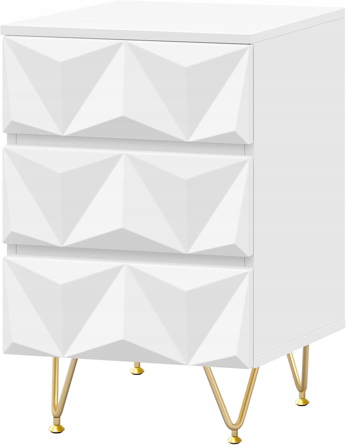 Eugad Nočná Skrinka 3D Efekt Pomocný Stolík Obývacia Izba Spálňa 40 X 63 X 40