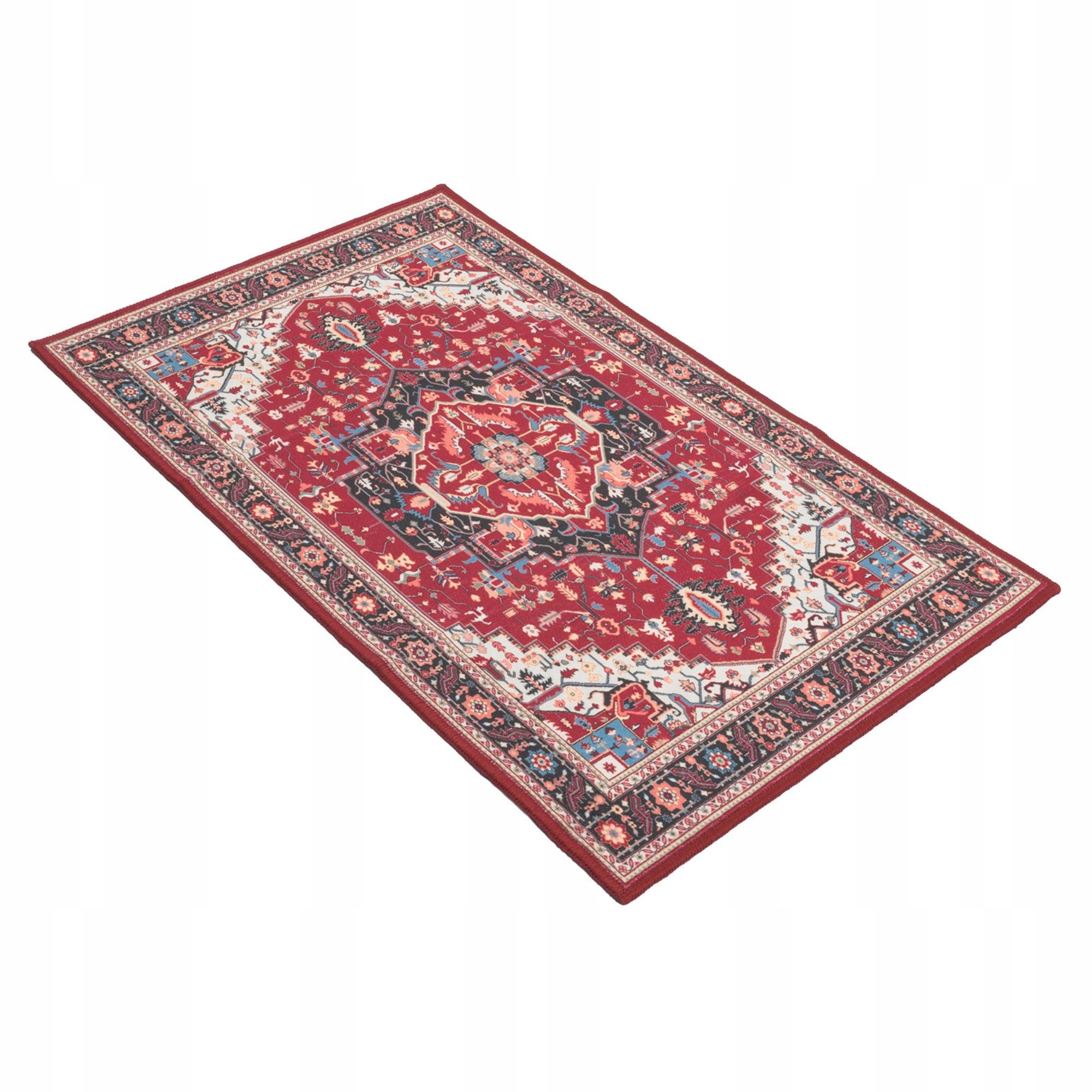 Koberec Koberec Běhoun na praní Protiskluzový Červený Klasický 60x100 cm Vintage