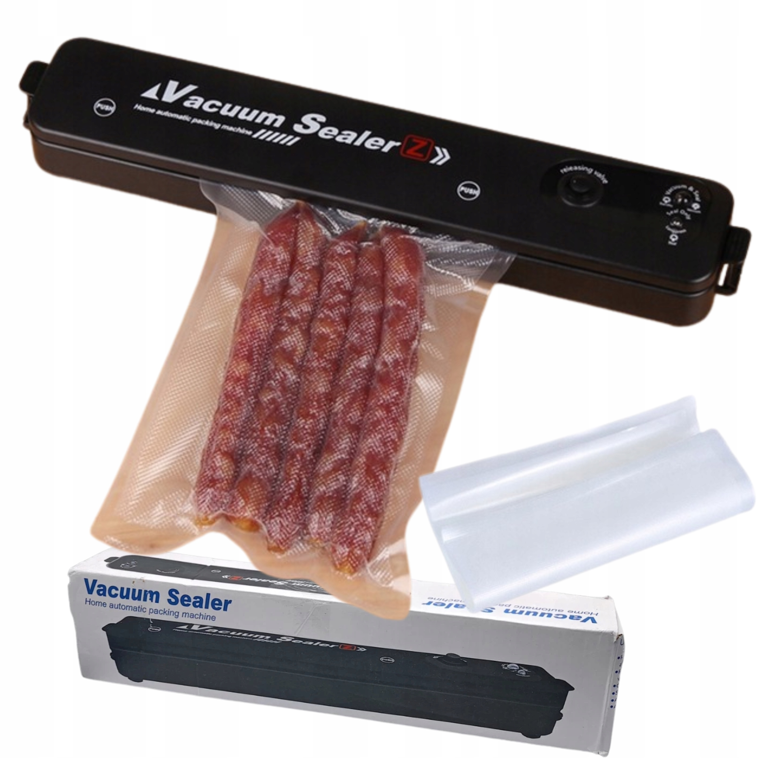 ZGRZEWARKA PRÓŻNIOWA DO ŻYWNOŚCI + 10 WORKÓW VACUUM SEALER MASZYNKA Model VACUUM SEALER