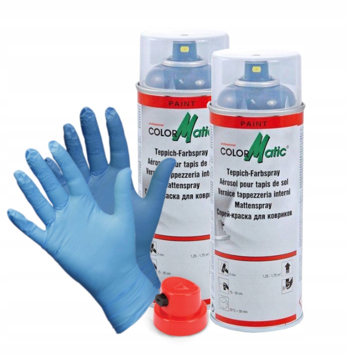 

2X Spray Do Dywaników Wykładzin Czarny Dodatki