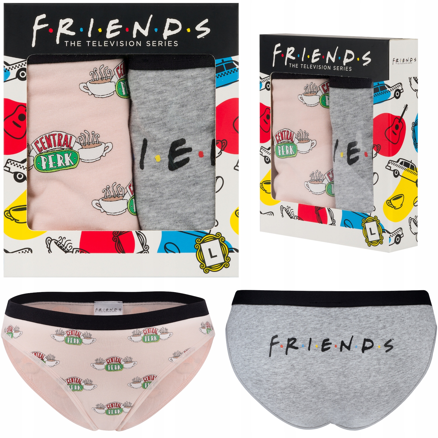 

Majtki Bawełniane Figi Damskie Soxo Friends Serial