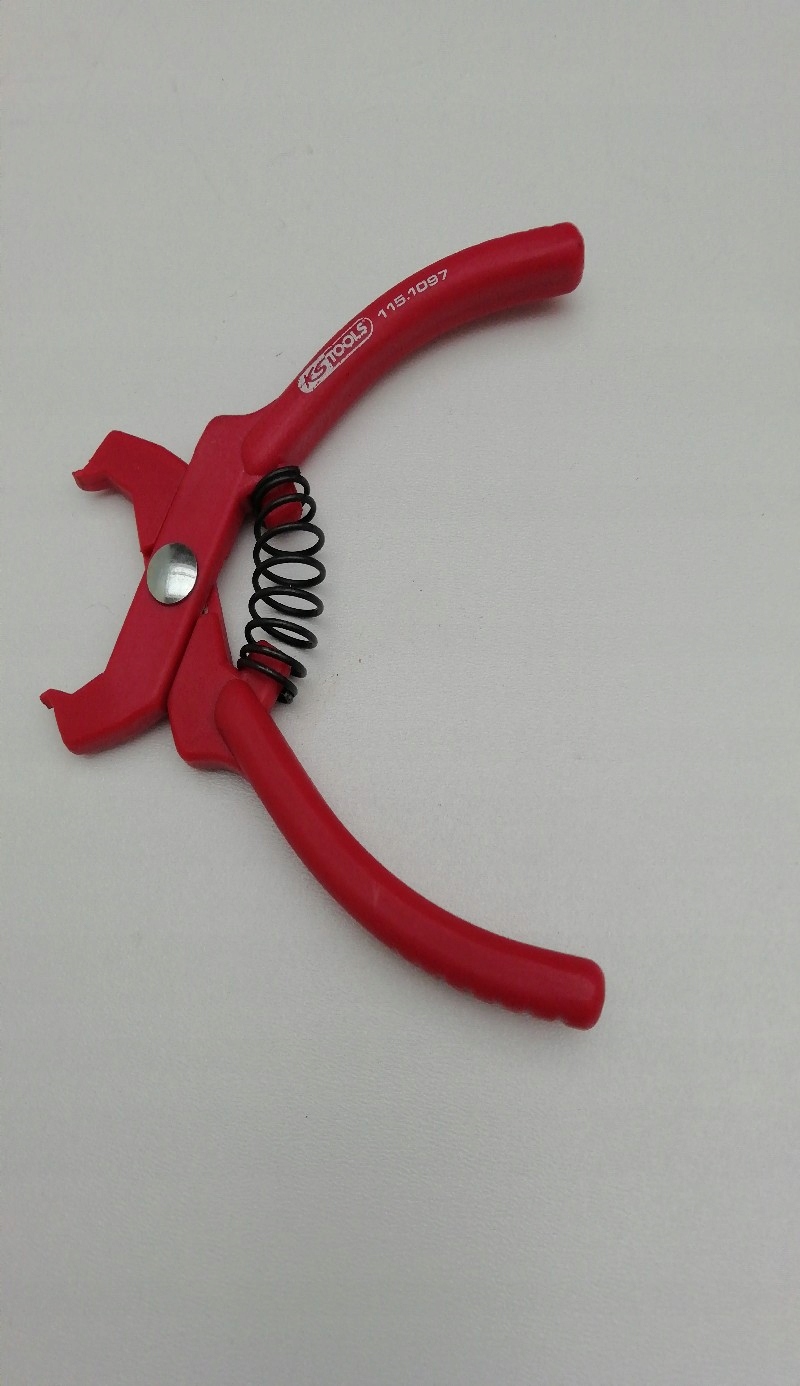 Szczypce do usuwania nitów, zagięte 100mm Marka KS Tools