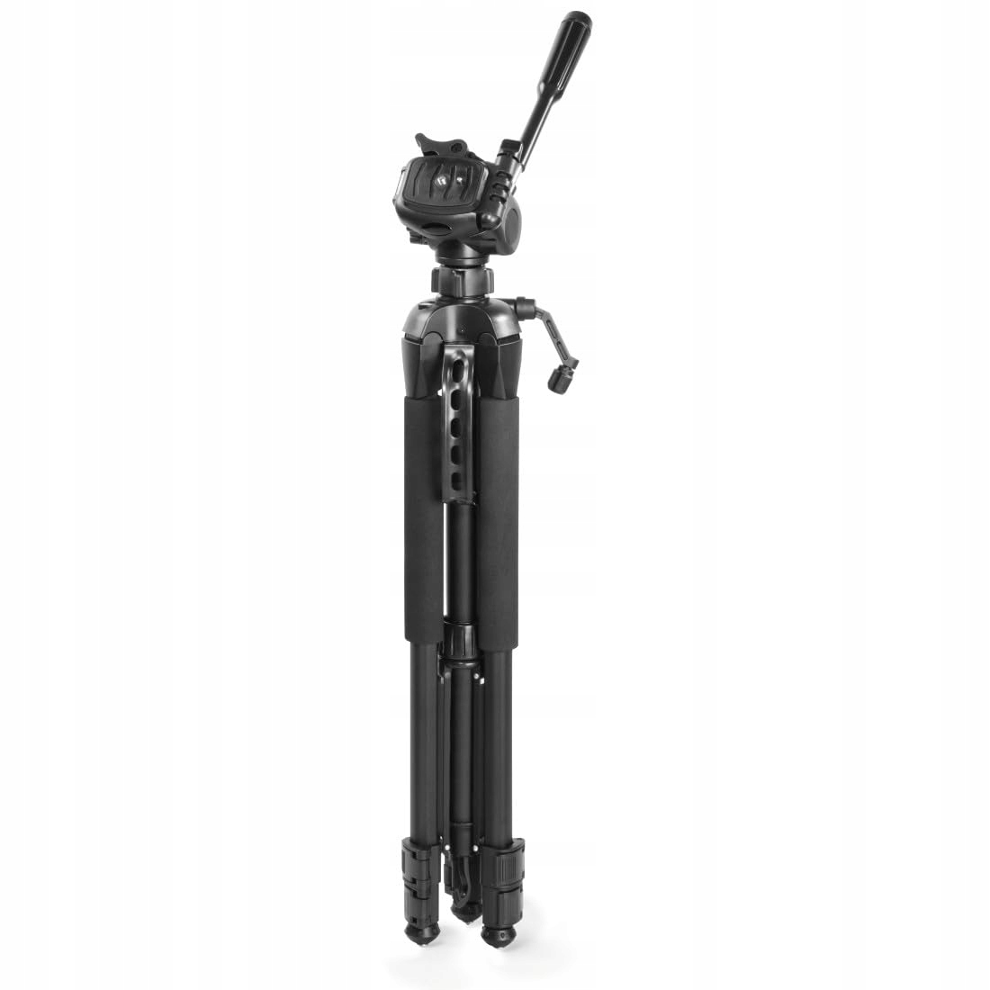 HAMA Statyw Aparat Akcja 165cm Lekki Z Uchwyt Telefonu Tripod 3D Czarny — miniatura 9