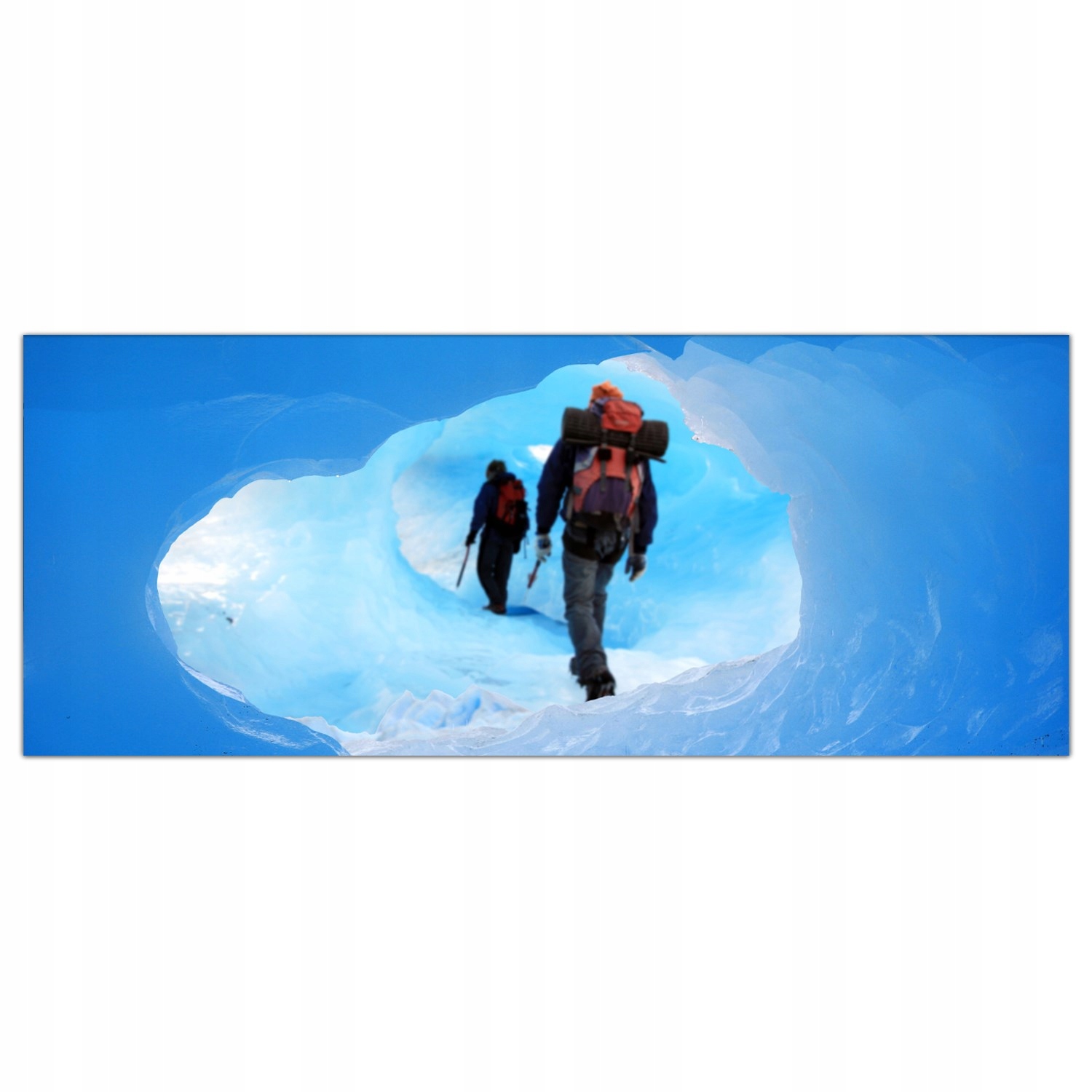 

Hartowany Obraz Szklany Lód Jaskinia Ludzie 125x50