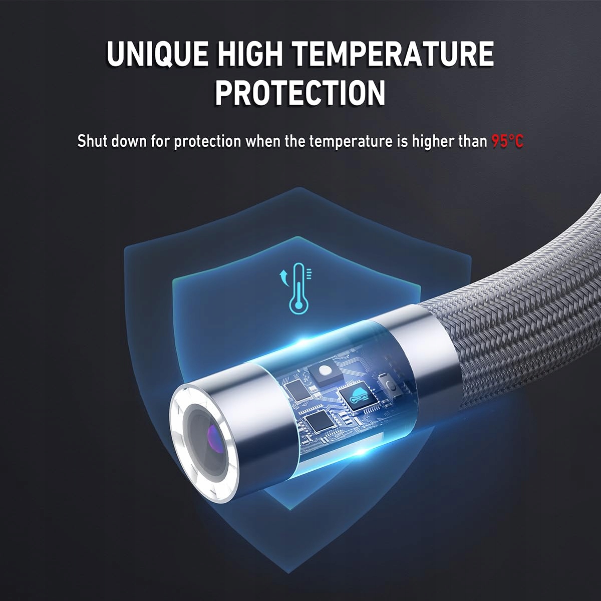 RALCAM Kamera Inspekcyjna Endoskop 8.5mm 4.3" HD 1080P IP67 Wodoodporna — miniatura 6