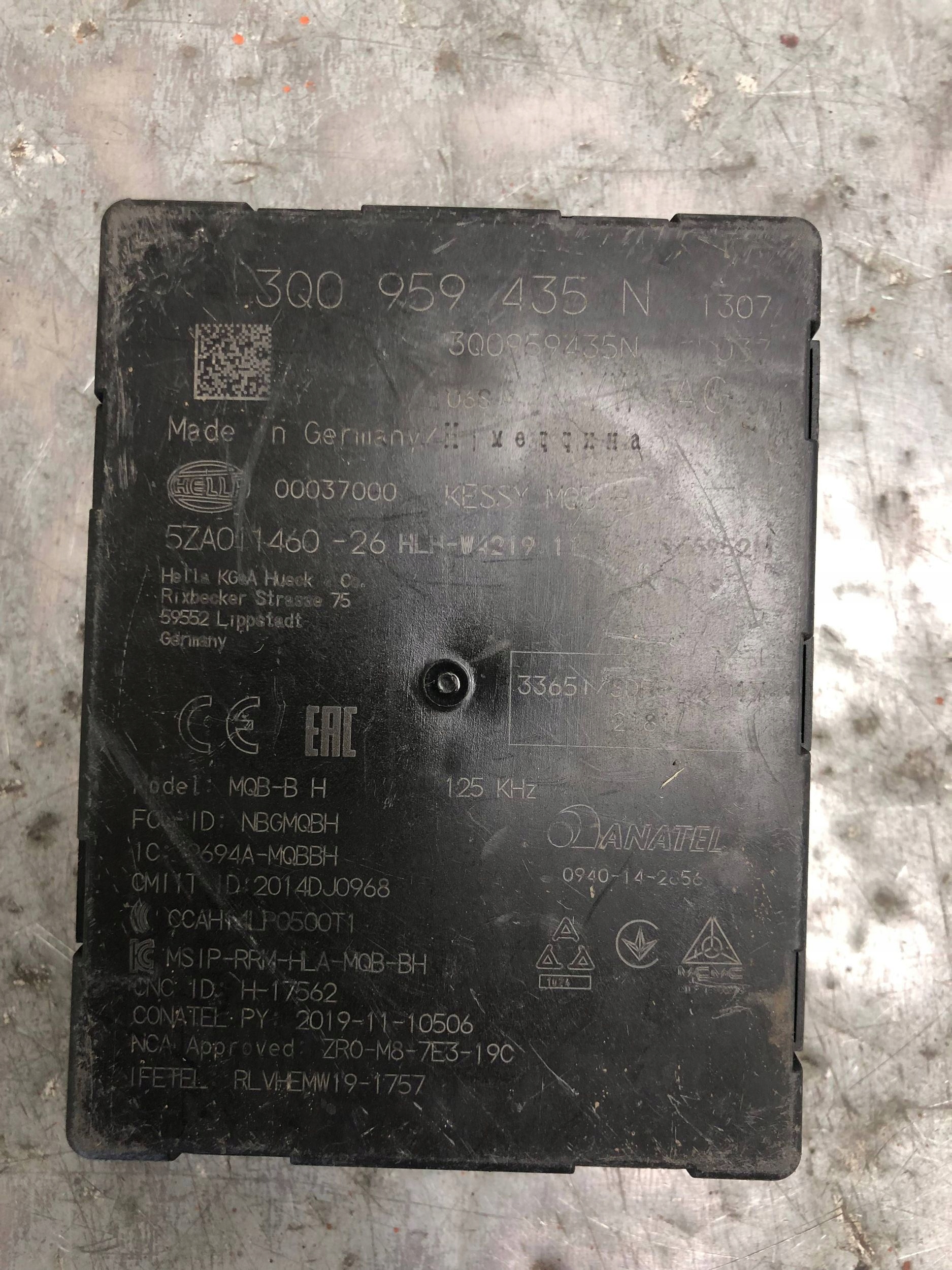 module control unit KESSY KEYLESS VW SKODA AUDI 3Q0959435N