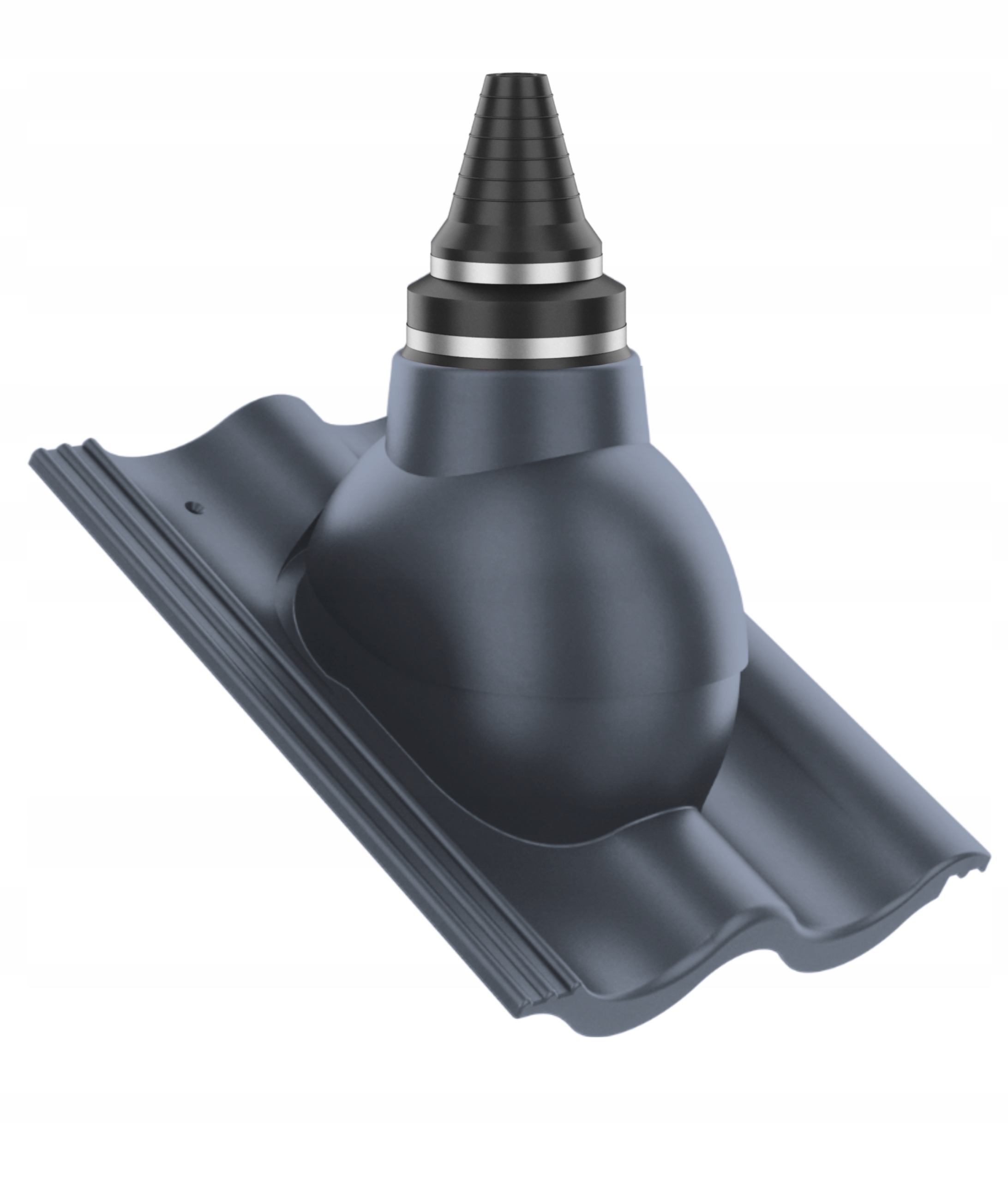 Anténní průchod těsným střešním průchodem Palema Modrý/antracit