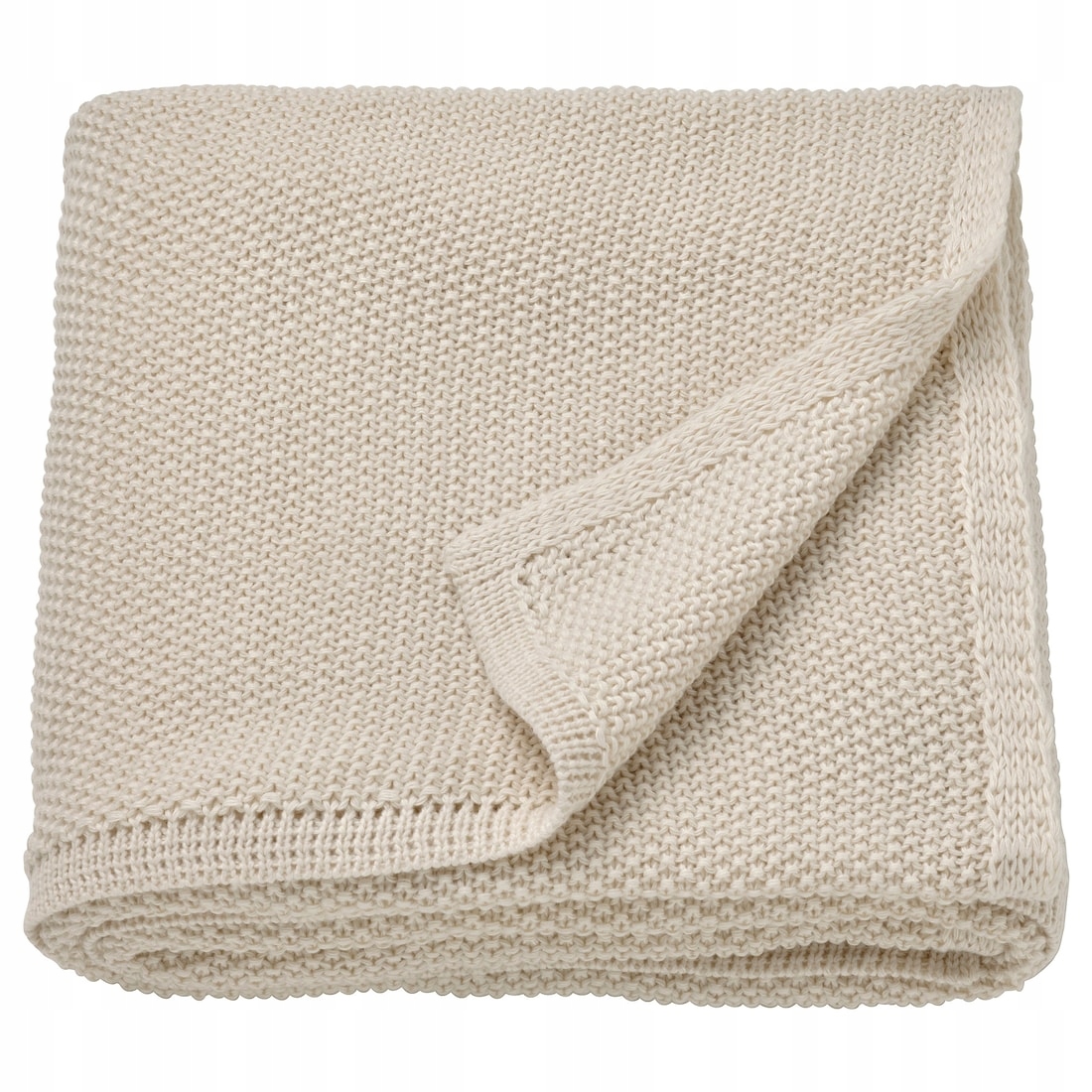 IKEA HUMLEMOTT Pled kremowy 130x170 cm koc