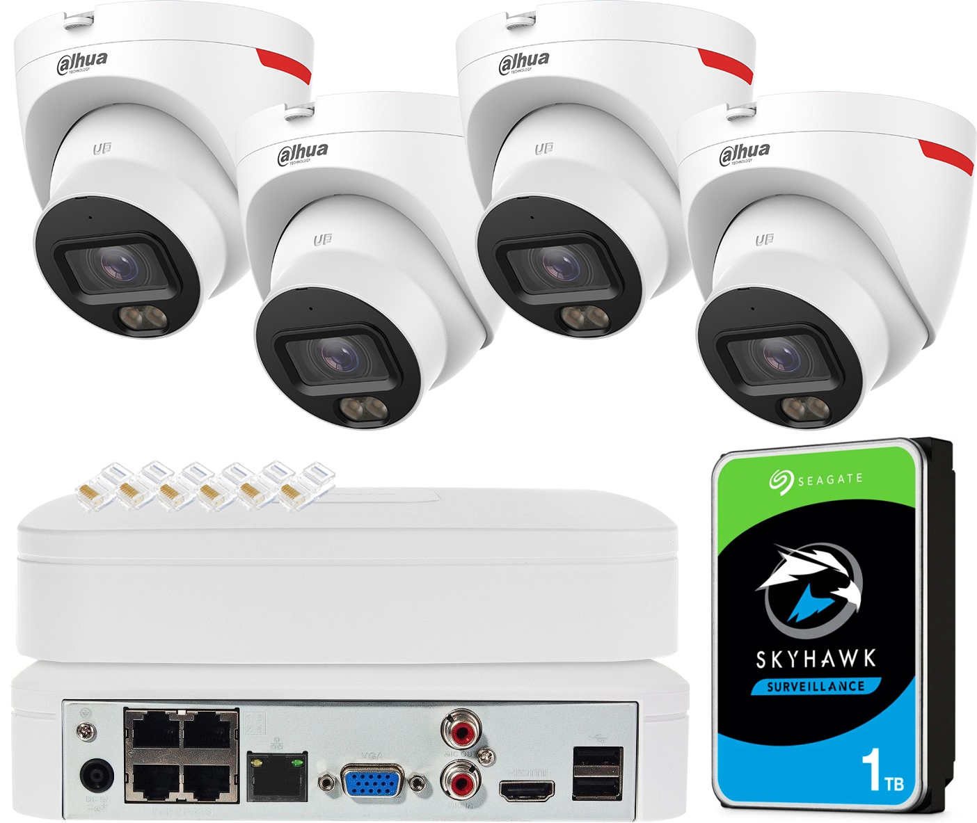 Monitorovací sada Dahua 4x Kamera IPC-HDW2449T-S-PRO 4Mpx PoE Aplikace