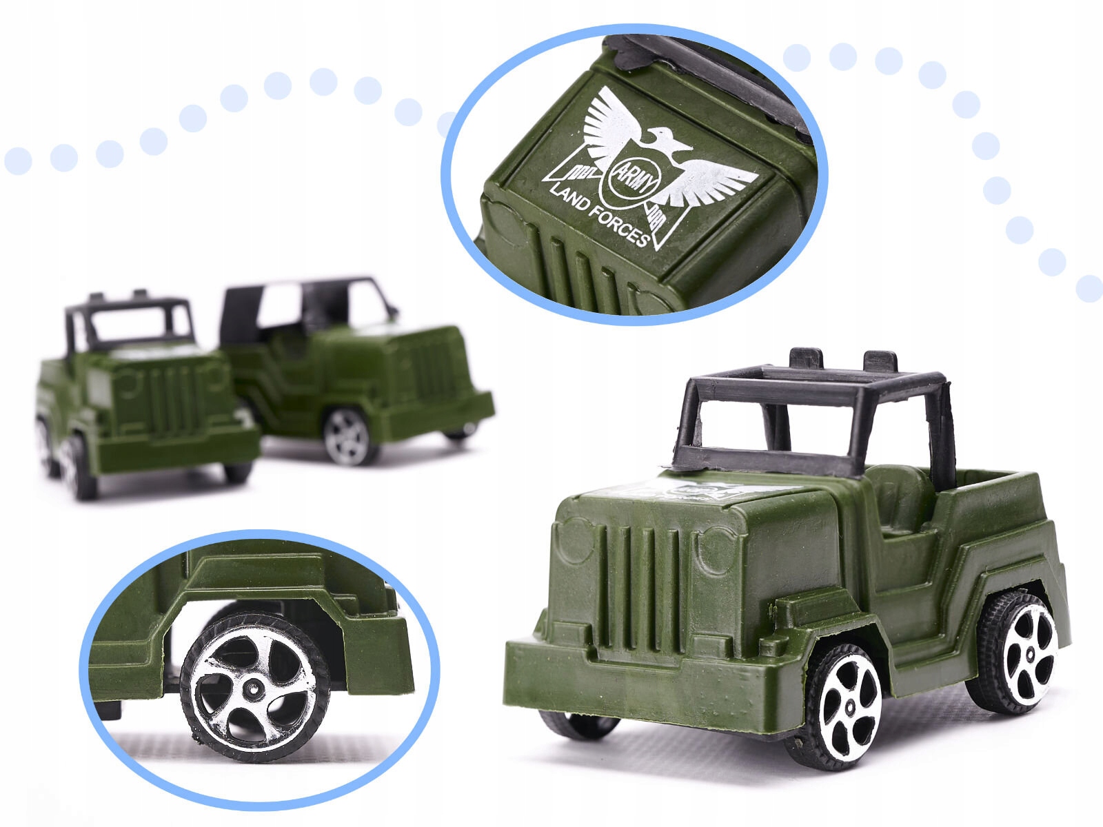 Plastikowe żołnierzyki z bazą wojskową 307 el.3+ Płeć chłopcy