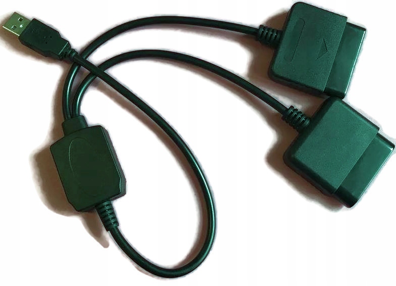ADAPTER KONWERTER USB PS2 DO PS3 PC PODWÓJNY