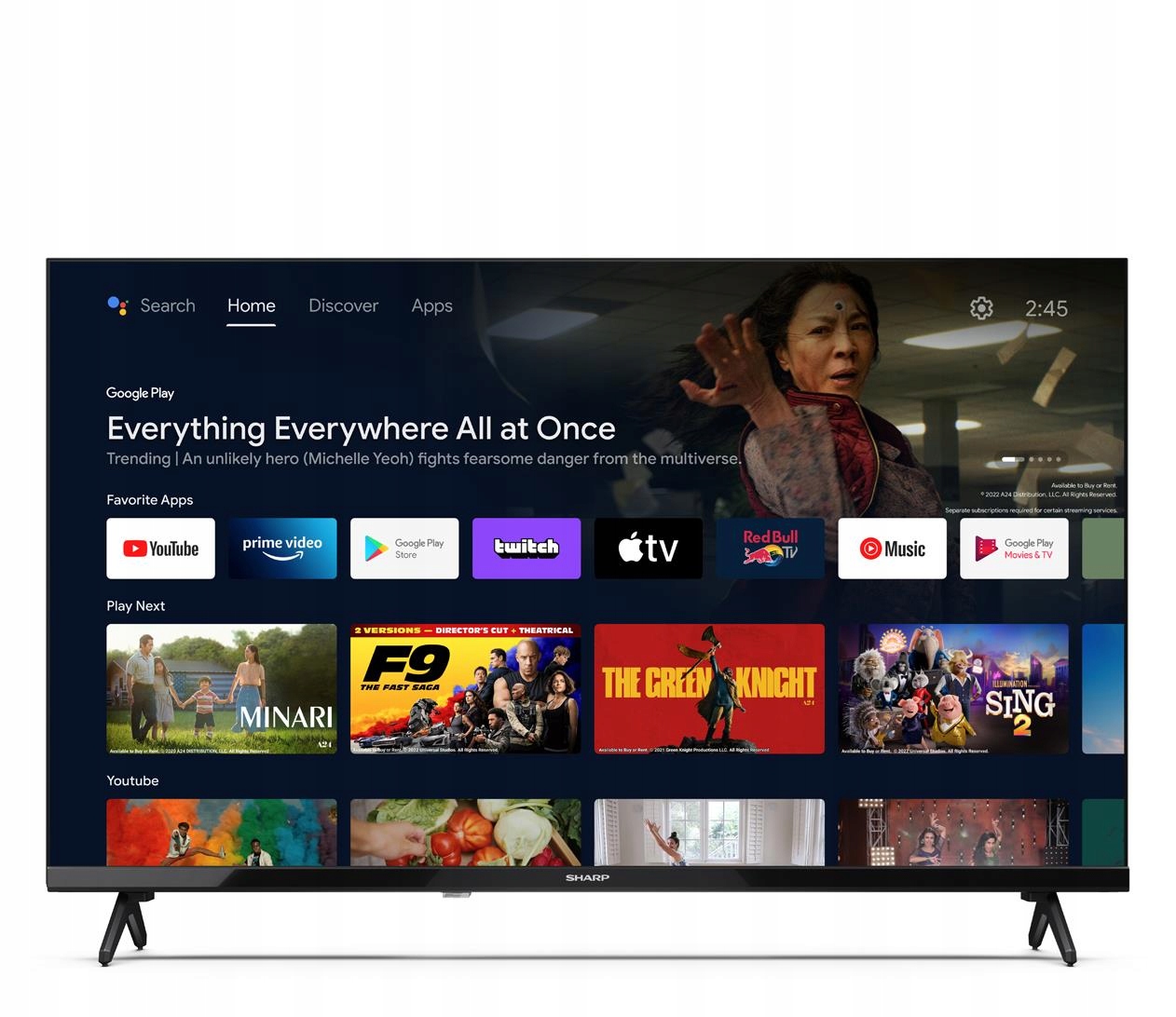 Telewizor LED 32'' Sharp 32FH4EA HD 1366 x 768 EAN (GTIN) 5903802468649