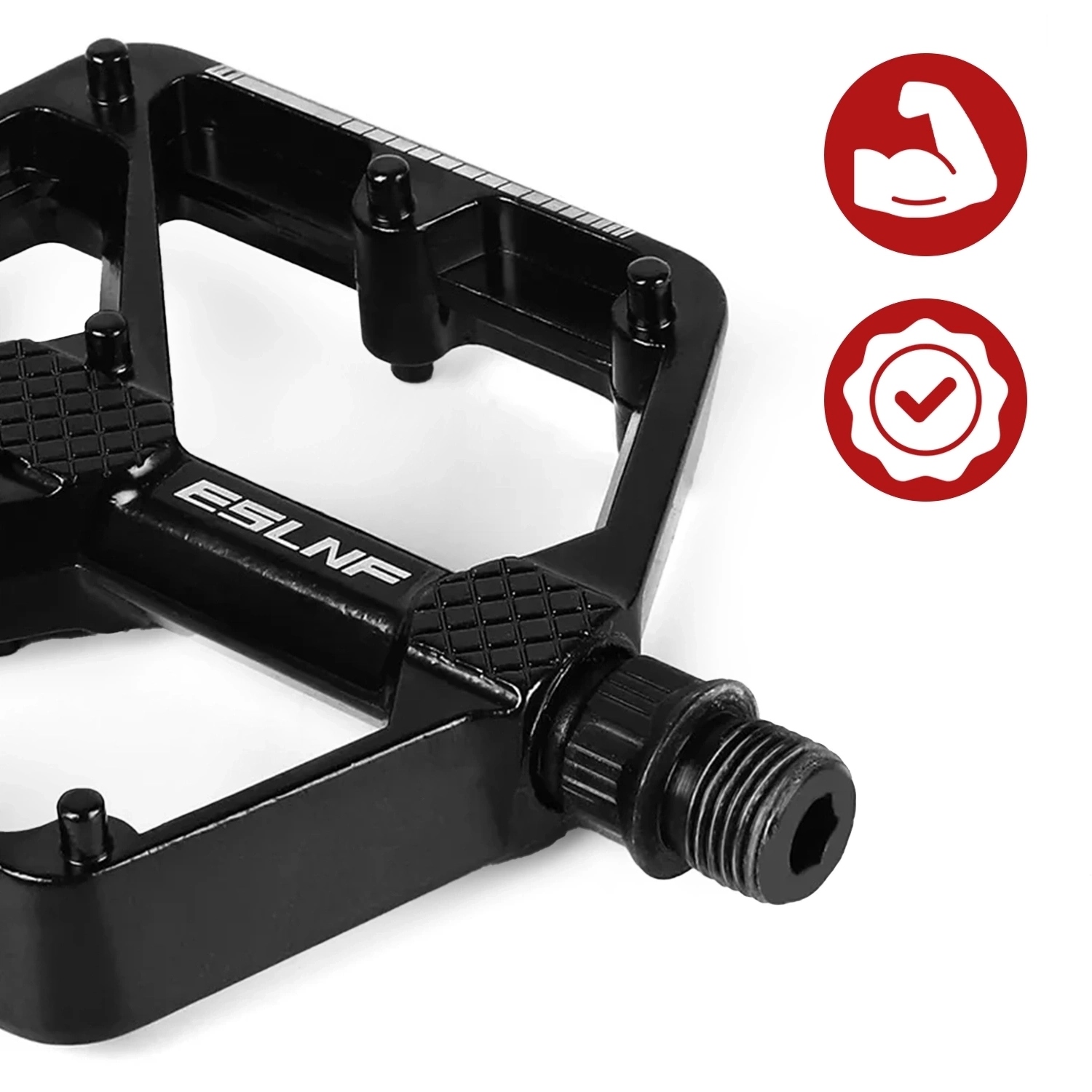 PEDAŁY ROWEROWE PLATFORMOWE ALUMINIUM PINY MTB BMX 9/16" LEKKIE UNIWERSALNE Waga 375 g