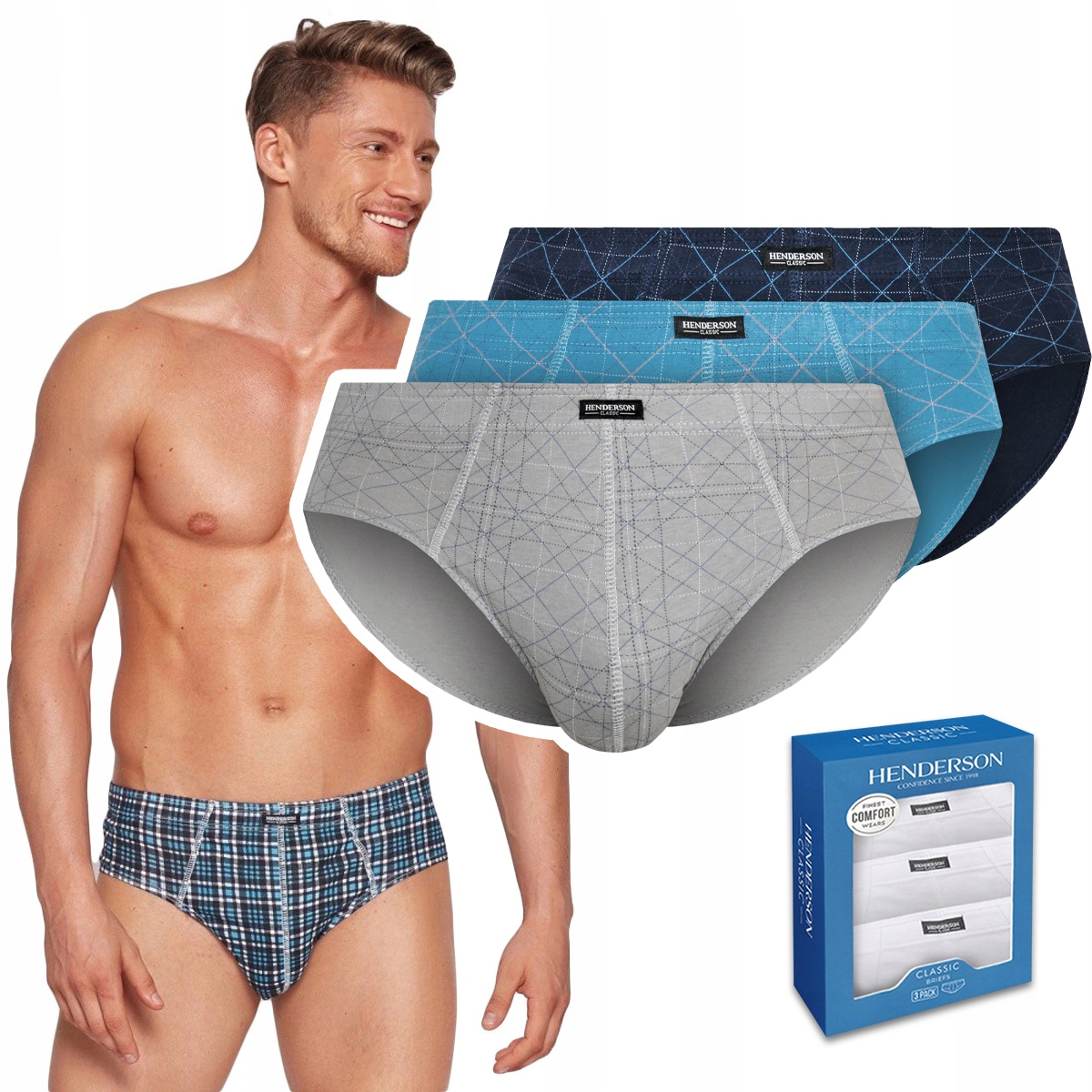 

Slipy bawełna 100% Henderson 3-PAK męskie XL
