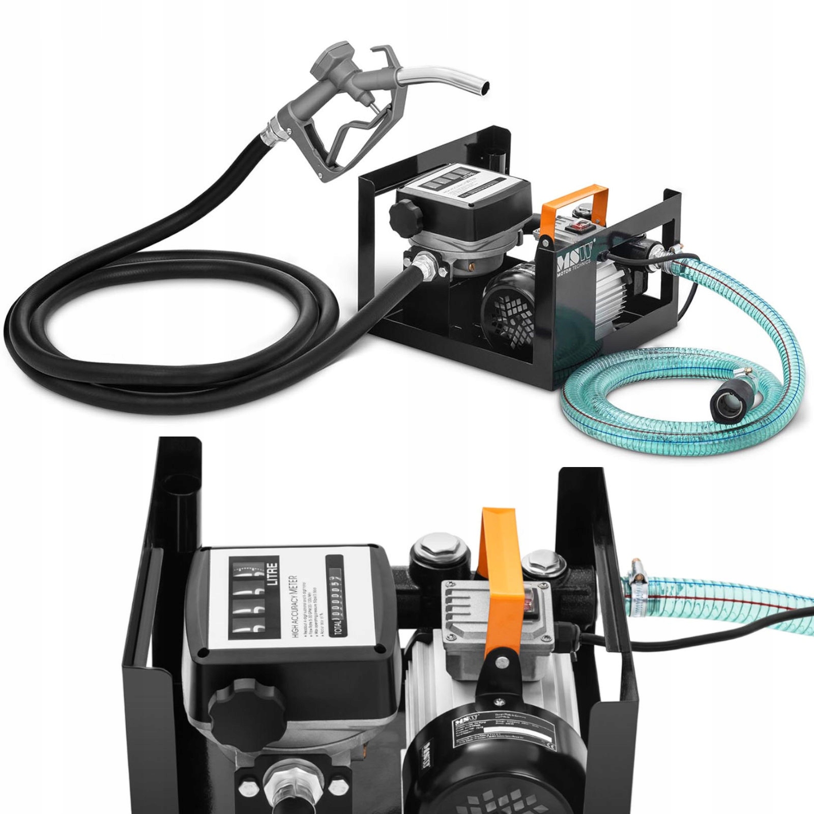 Čerpadlo Rozdeľovač Paliva A Nafty S Meračom 60 L/min 600 W