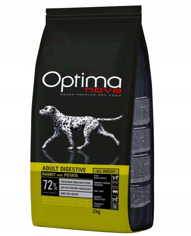 Optimanova Adult Digestive Rabbit & Potato 2kg Królik Z Ziemniakami