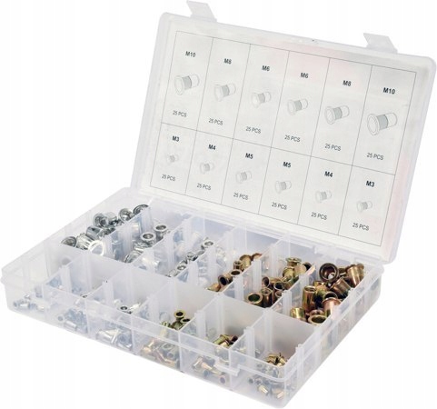 YATO заклепки алюмінієві і сталеві гайки kpl.300ел.