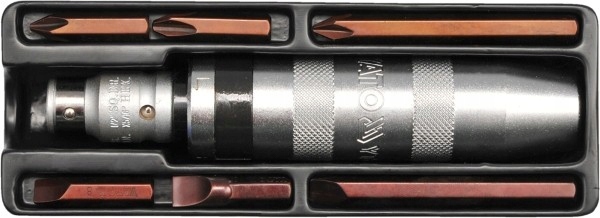 Příklepový Šroubovák Cr-v 6 Bitů YT-2801