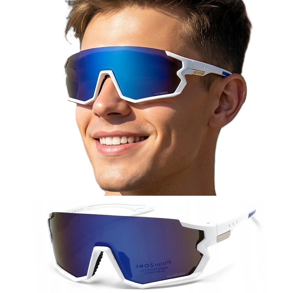 Okulary Przeciwsłoneczne Męskie Polaryzacyjne Polarzone duże Sportowe UV400