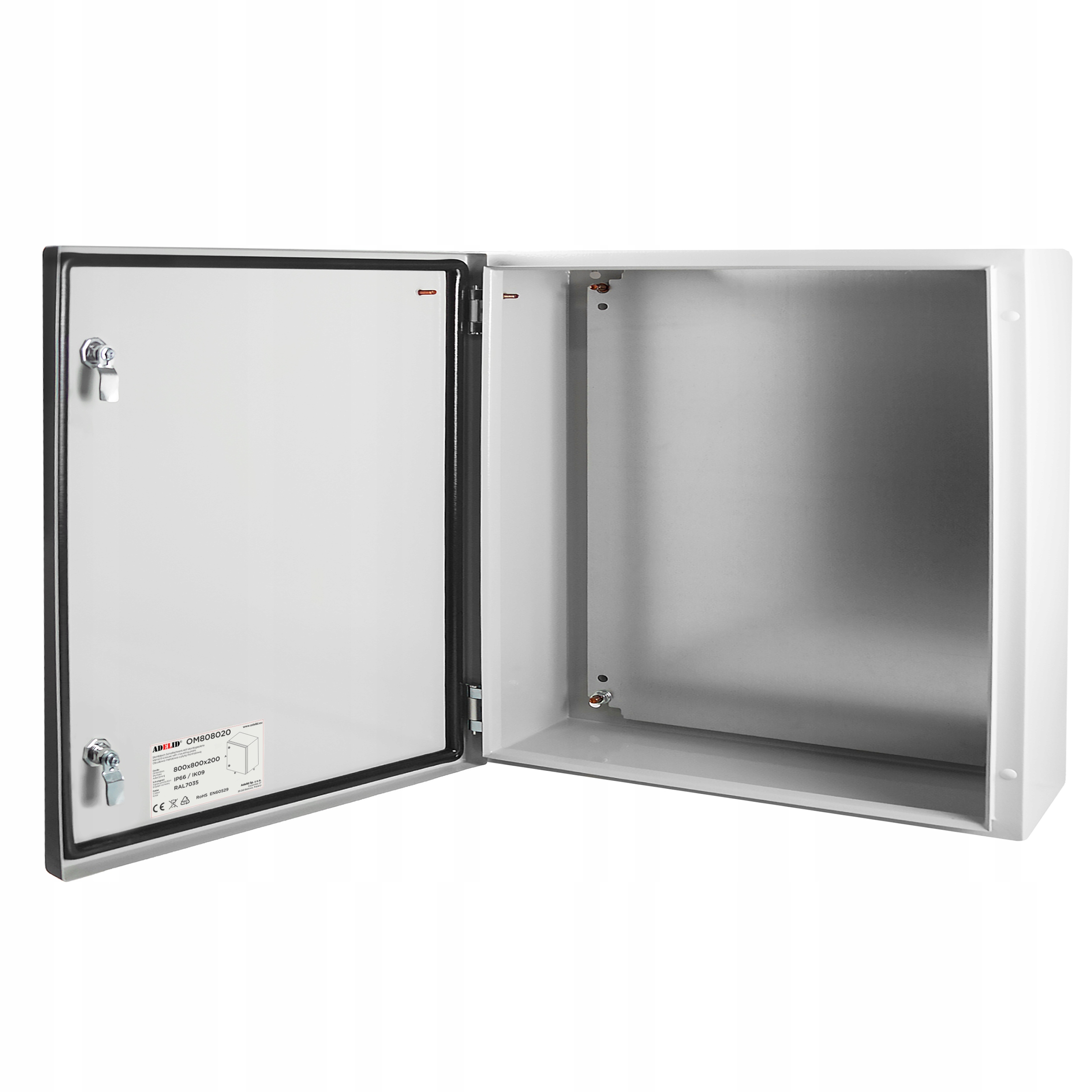 Skrzynka Elektryczna Rozdzielnia Obudowa Metalowa 80X80X20 Szafa Natynkowa